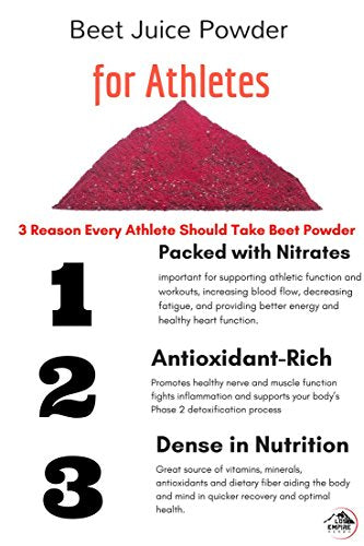 Lost Empire Herbs Beet Juice Powder (250g) - 100% Pure, Cold-Pressed Supplement (Maximum Absorption - No Fillers or Additives) - Organically Grown and Gently Processed in The USA
